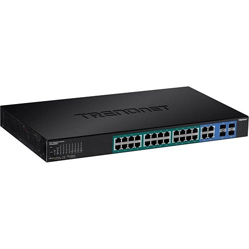 TPE-5028WS <div itemprop="description">Commutateur Ethernet TRENDnet TPE-5028WS 28 Ports Gérable - 2 Couche supportée - Modulaire - Paire torsadée, Fibre Optique - 1U Haut - Montable en rac</div>