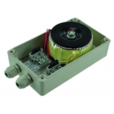 TRWPB2403 <div itemprop="description"> TRANSFO 230V AC / 24V AC / 72VA (3A) EN BOITIER ABS IP 65</div>