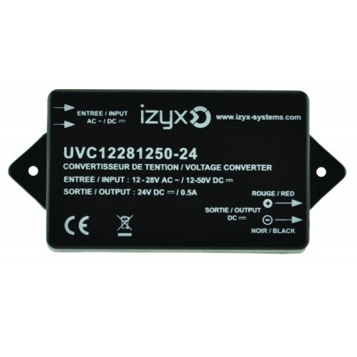 UVC12281250-24 <div itemprop="description"> CONVERTISSEUR DE TENSION 12-28V AC OU 12-50V DC /24V DC/0.5A</div>