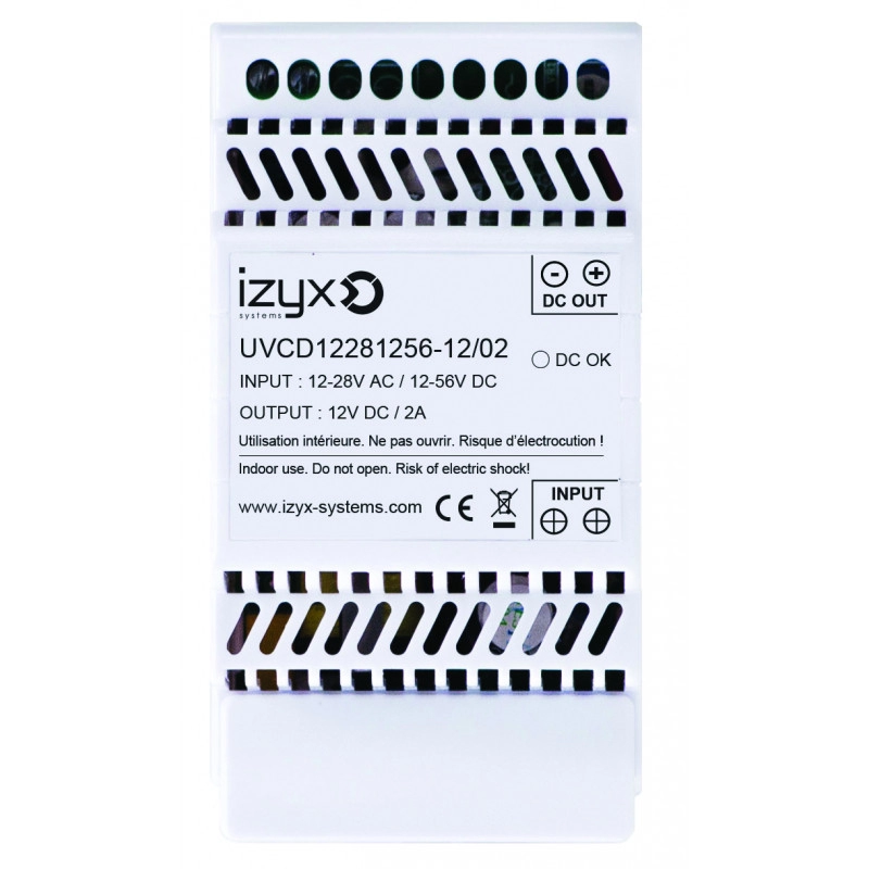 UVCD122812561202 <div itemprop="description"> CONVERTISSEUR TENSION IN 12-28VAC OU 12-56V DC / 12VDC /2A</div>