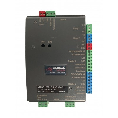 VERSOPLUS2 <div itemprop="description"> CENTRALE TCP-IP VERSO+ 2 LECTEURS SERVEUR WEB ALIM 12VDC</div>