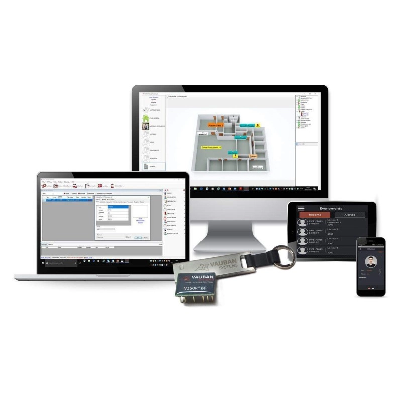 VISORLIGHT <div itemprop="description"> LOGICIEL SUPERVISION ET GESTION ACCES JUSQU`A 4 LECTEURS</div>