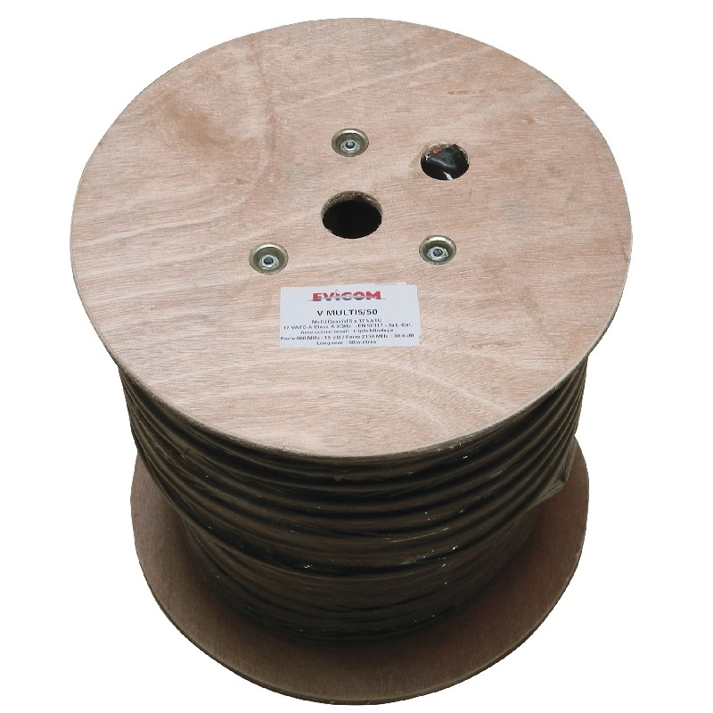VMULTI550 CABLE 5 EN 1 NOIR PVC ANTI UV INT/EXT T50M