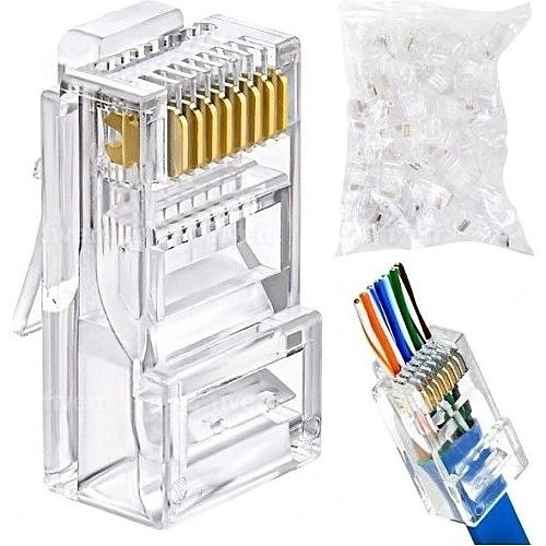 WBXC6ERAPID100 CAT6E CONNECTOR RJ45 X 100PK RAPID FIT