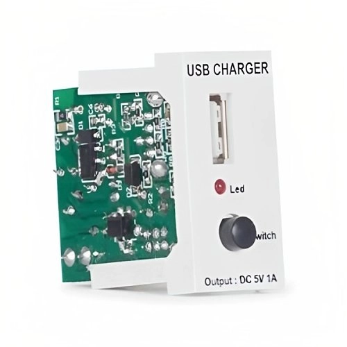 WP-31UC Module 22,5x45 Blanc chargeur USB