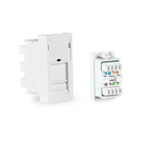 WP-49RJ Module 22,5x45 Blanc RJ45 FTP Cat6