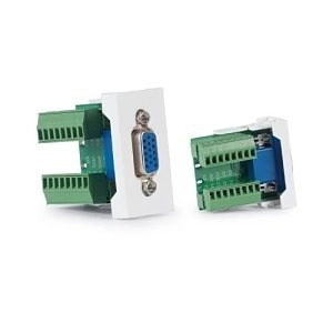 WP-51V Module 22,5x45 Blanc VGA D15 Fem