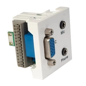 WP-52JVJ Module 45x45 VGA+Mic+Casque 3,5
