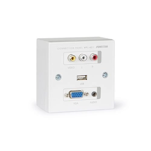 WPL-401 Boitier avec VGA,USB,audio,stéréo,video