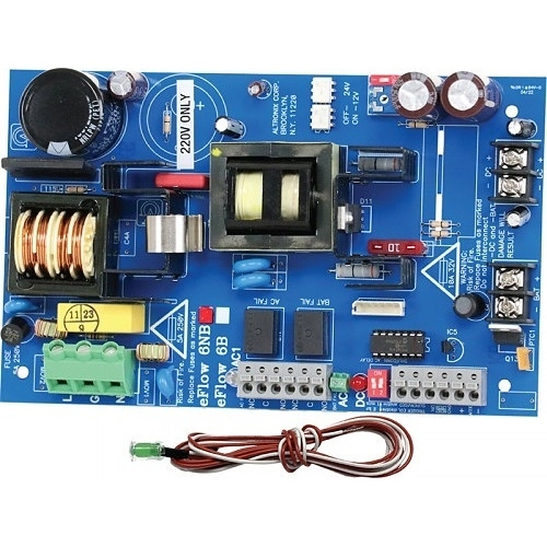 eFlow6RLBV Altronix eFlow6RLBV Power Supply Charger with LED Cable Assembly, 12 or 24VDC at 6A, 220VAC, Board